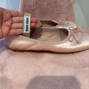 ⭐️ Miu Miu Pink Satin Ballet Flats ⭐️